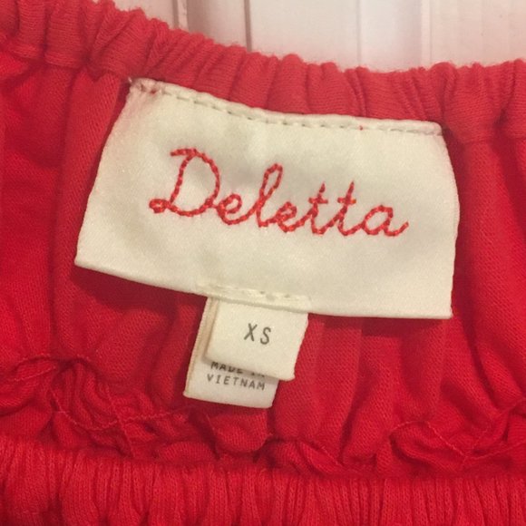 Anthropologie Deletta Smocked Cadence Top - Picture 3 of 5